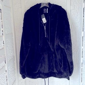 Men’s black original use sweatshirt kangaroo pocket and hood with tag size L